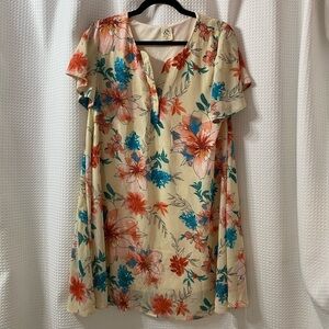 NWOT Mai Soli Floral Flowy Swing Dress